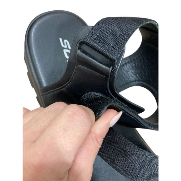 Sodas 10 Comfy Casual Preppy Ankle Strap Velcro Platform Hippie Retro Sandals - Picture 5 of 6